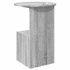 Mesa lateral Gris Sonoma Ø 39,5 x 55 cm Madera de Ingeniería