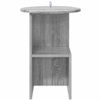Mesa lateral Gris Sonoma Ø 39,5 x 55 cm Madera de Ingeniería