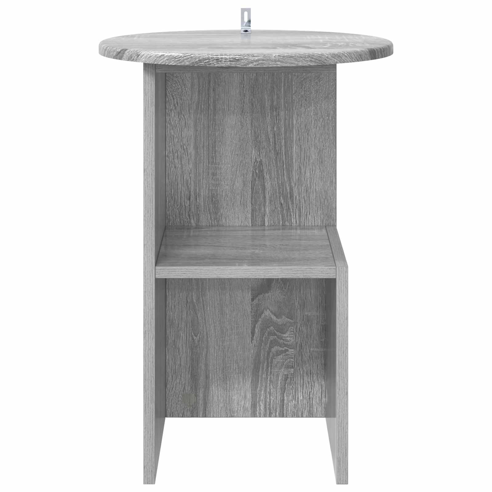 Mesa lateral Gris Sonoma Ø 39,5 x 55 cm Madera de Ingeniería