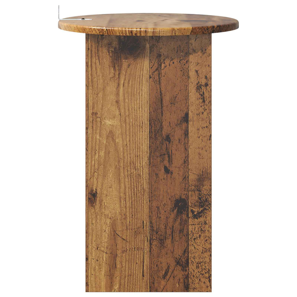 Mesa lateral Madera envejecida Ø 39,5 x 55 cm
