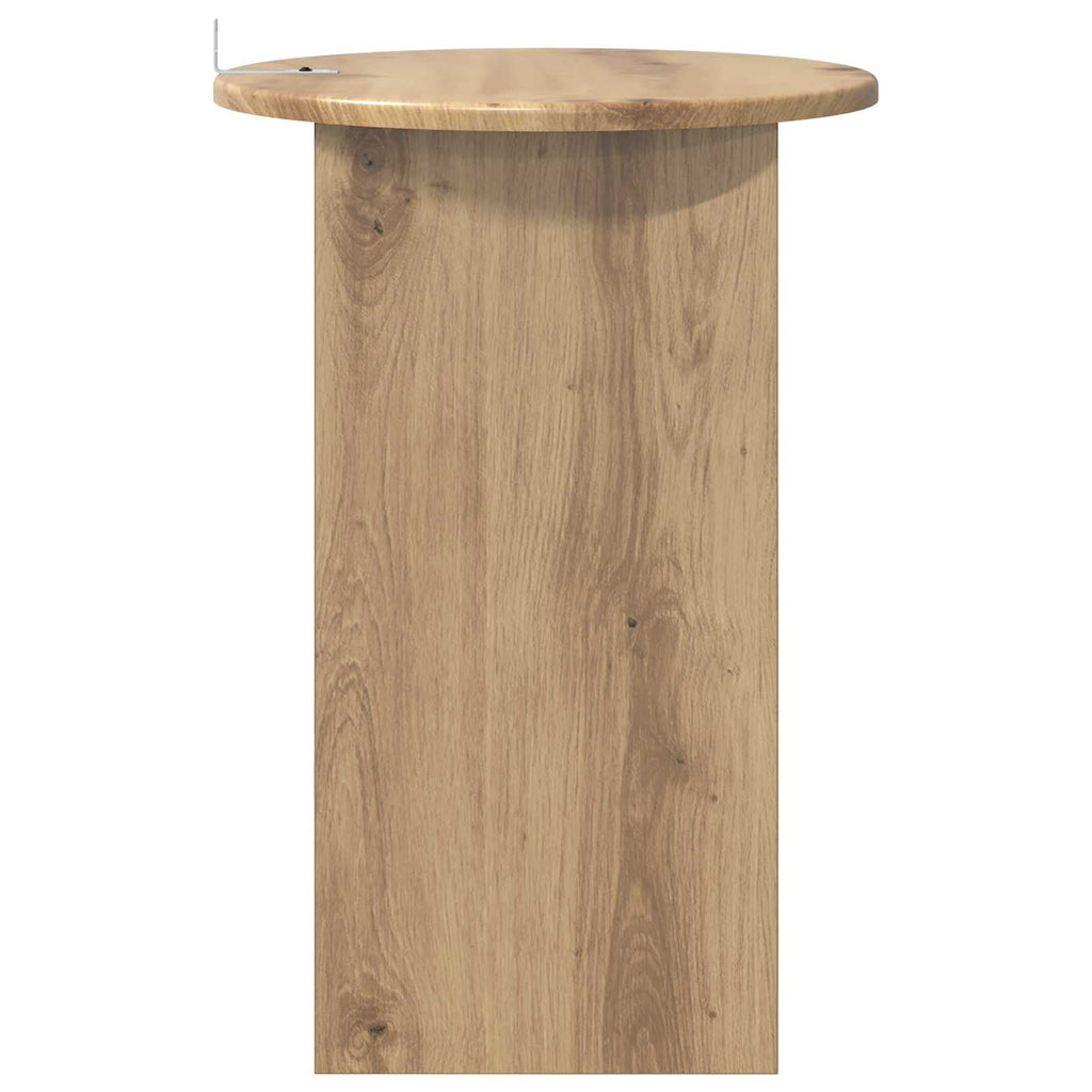Mesa lateral Roble Artesanal Ø 39,5 x 55 cm