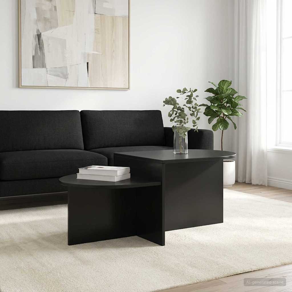 Mesa de Café Roble Negro 100 x 50 x 40 cm Madera de Ingeniería