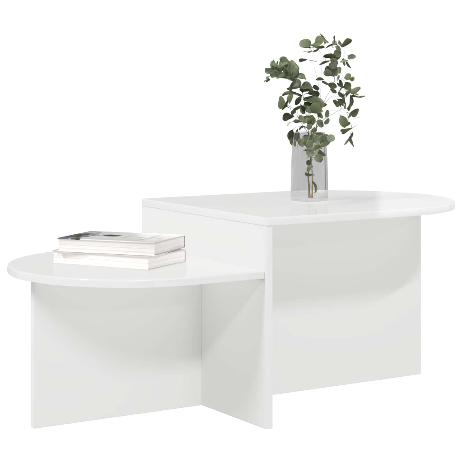 Mesa de Café Brillante 100 x 50 x 40 cm Madera de Ingeniería