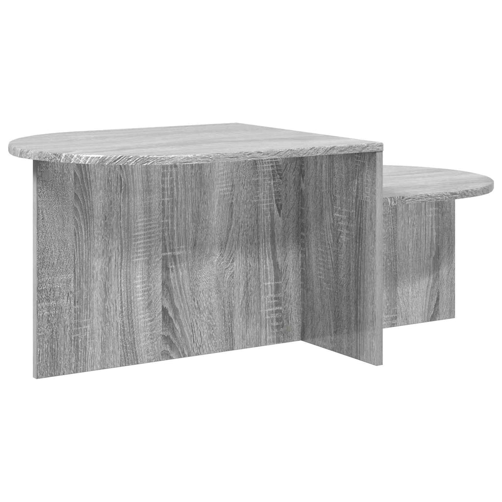 Mesa de Café Gris Sonoma 100 x 50 x 40 cm Madera de Ingeniería