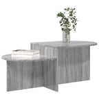 Mesa de Café Gris Sonoma 100 x 50 x 40 cm Madera de Ingeniería