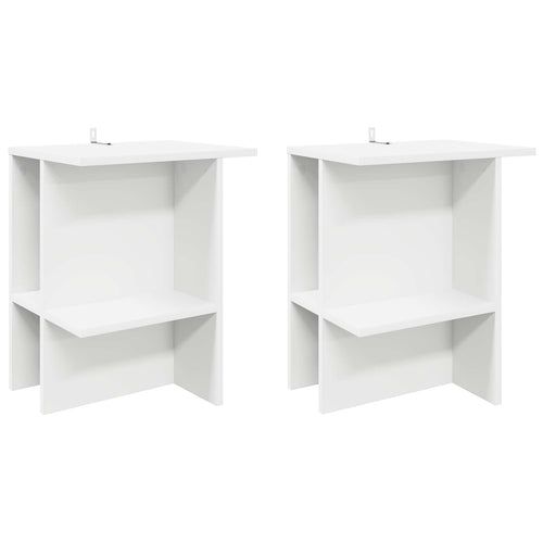 Mesa de Café 2 pcs 40 x 30 x 49 cm Madera de Ingeniería