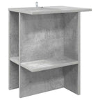 Mesa de Café Gris Hormigón 40 x 30 x 49 cm Madera de Ingeniería