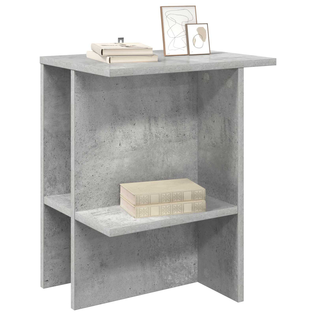 Mesa de Café Gris Hormigón 40 x 30 x 49 cm Madera de Ingeniería
