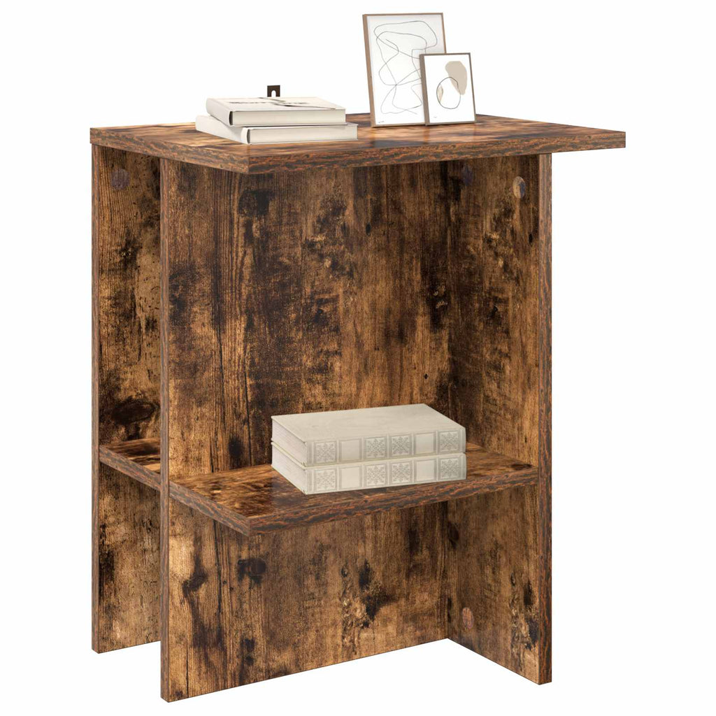 Mesa de Café Roble Ahumado 40 x 30 x 49 cm Madera de Ingeniería