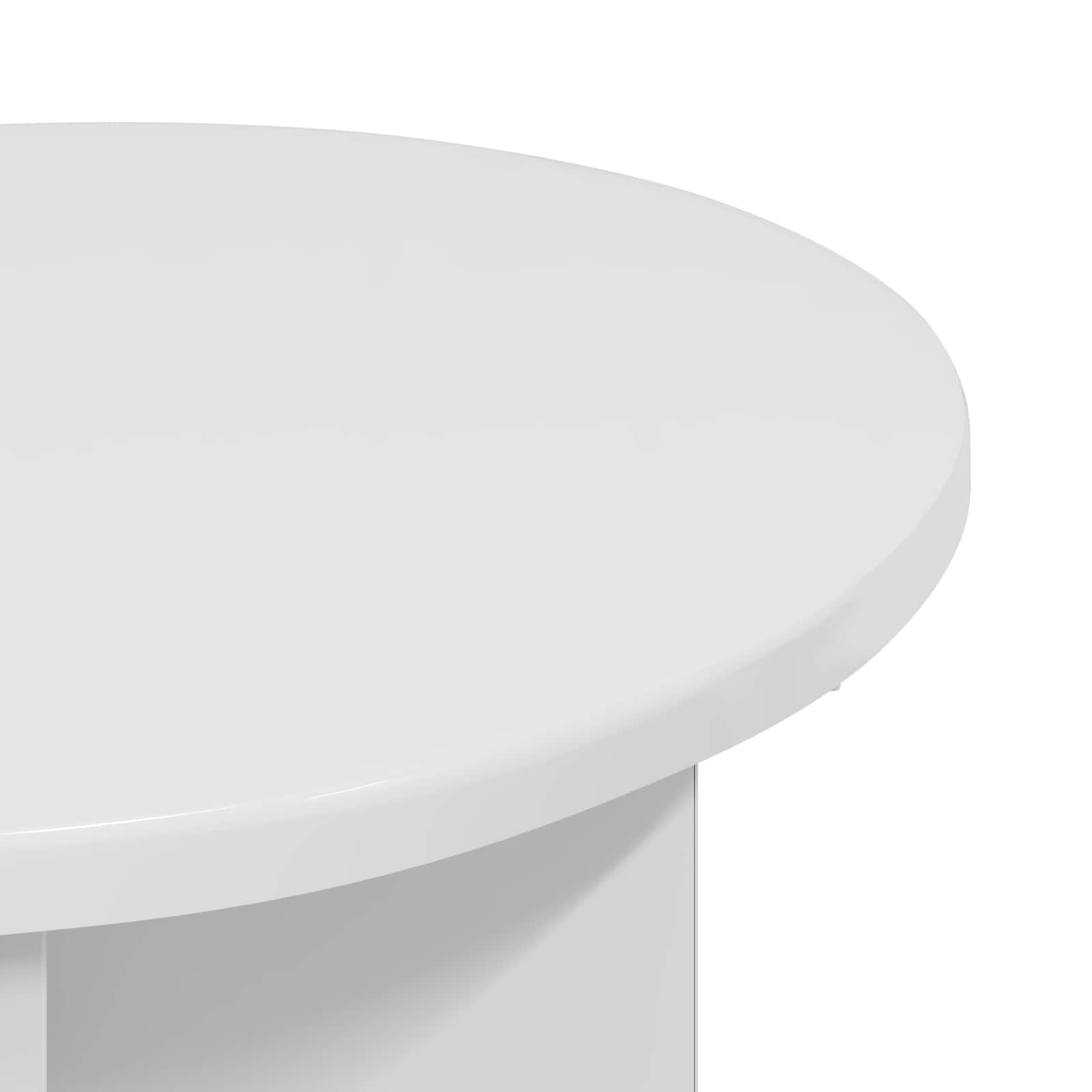Mesa lateral 2 pcs Brillante Ø 39 x 38 cm Madera de Ingeniería