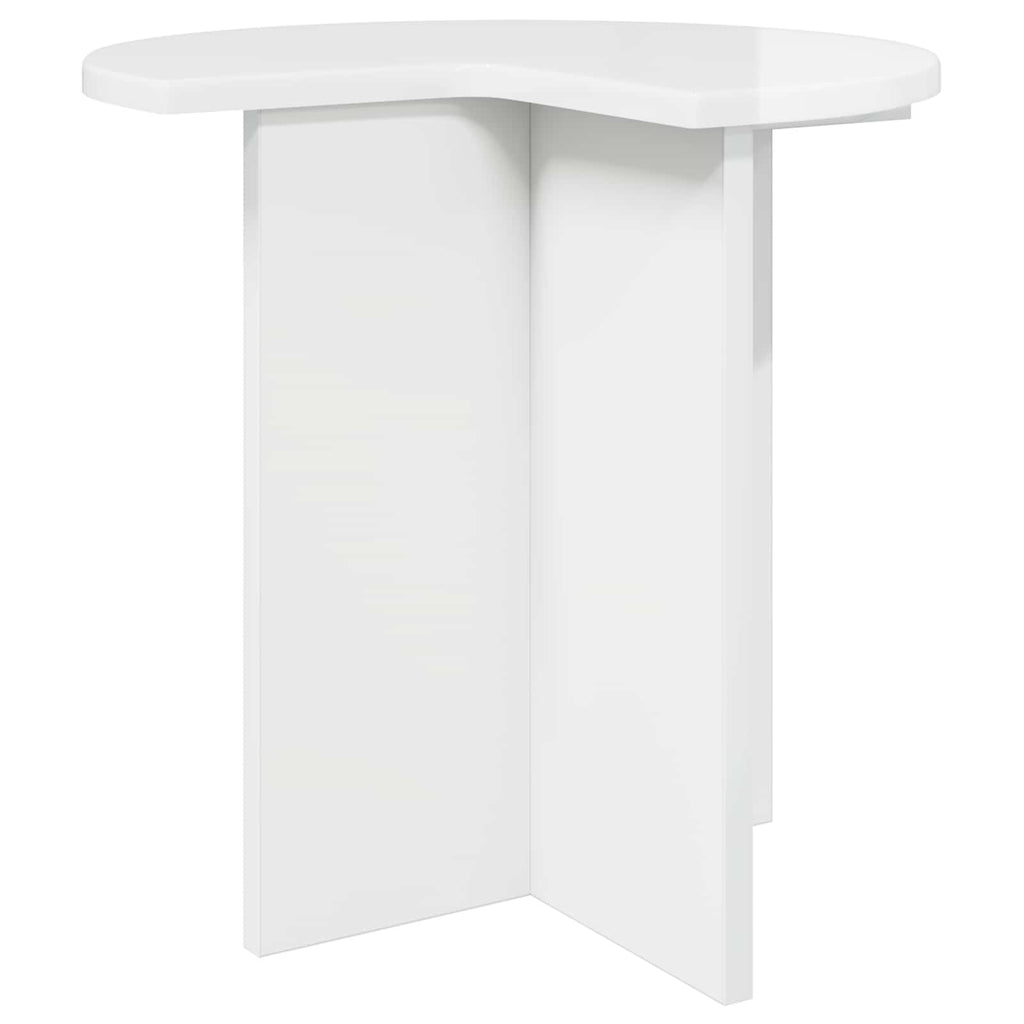 Mesa lateral 2 pcs Brillante Ø 39 x 38 cm Madera de Ingeniería