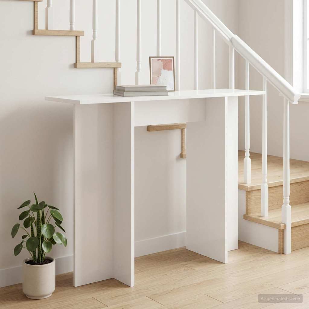 Mesa Consola Blanco 100 x 30 x 75 cm Madera de ingeniería