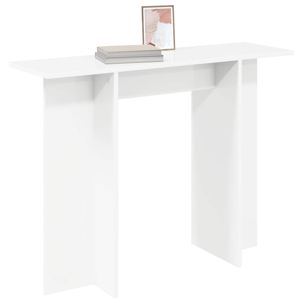 Mesa Consola Blanco 100 x 30 x 75 cm Madera de ingeniería