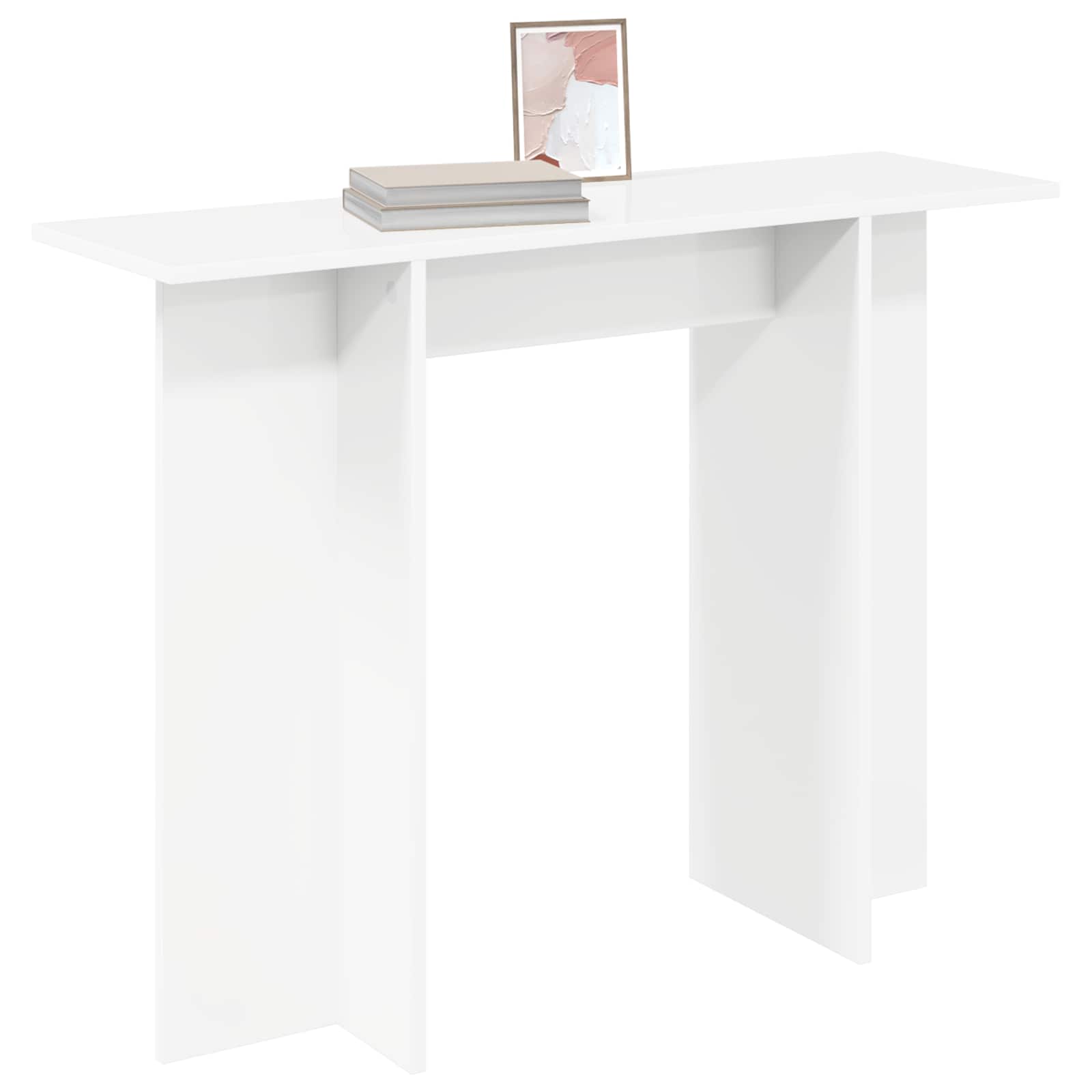 Mesa Consola Blanco 100 x 30 x 75 cm Madera de ingeniería