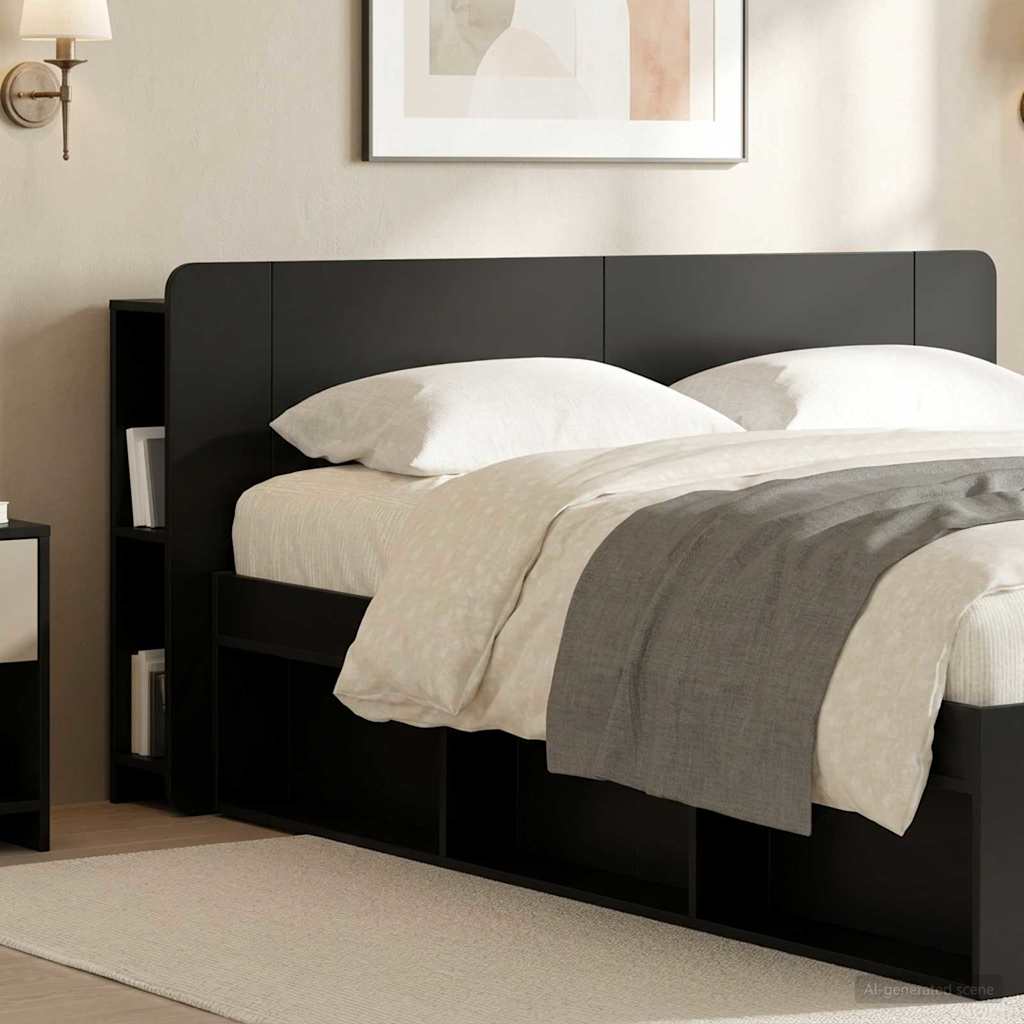 Cabecero con armario 135 x 18,5 x 80 cm Madera de ingeniería
