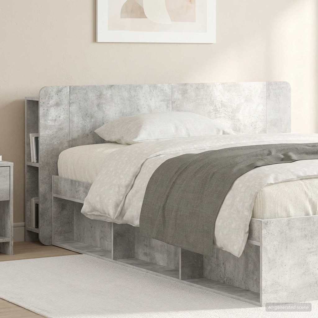 Cabecero con armario 135 x 18,5 x 80 cm Madera de ingeniería