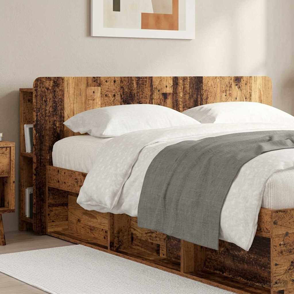 Cabecero con armario 135 x 18,5 x 80 cm Madera de ingeniería