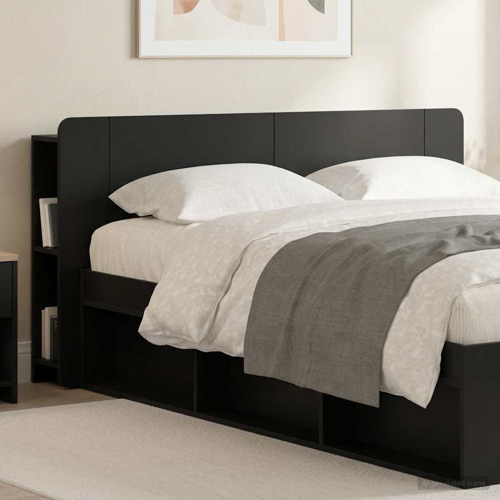 Cabecero con armario 135 x 18,5 x 80 cm Madera de ingeniería