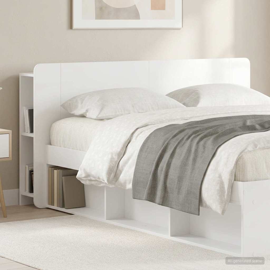 Cabecero con armario 135 x 18,5 x 80 cm Madera de ingeniería
