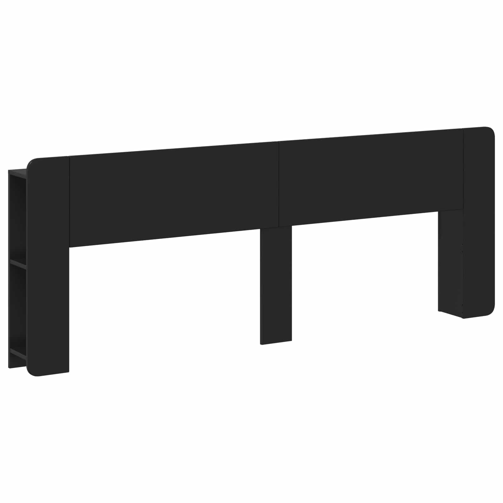 Cabecero con armario 135 x 18,5 x 80 cm Madera de ingeniería