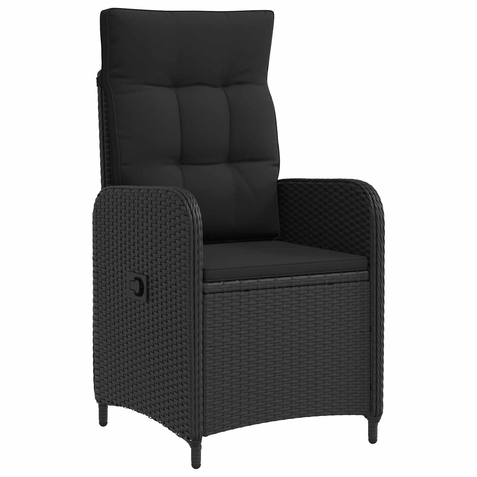 Reclining garden chair Beige and off-white