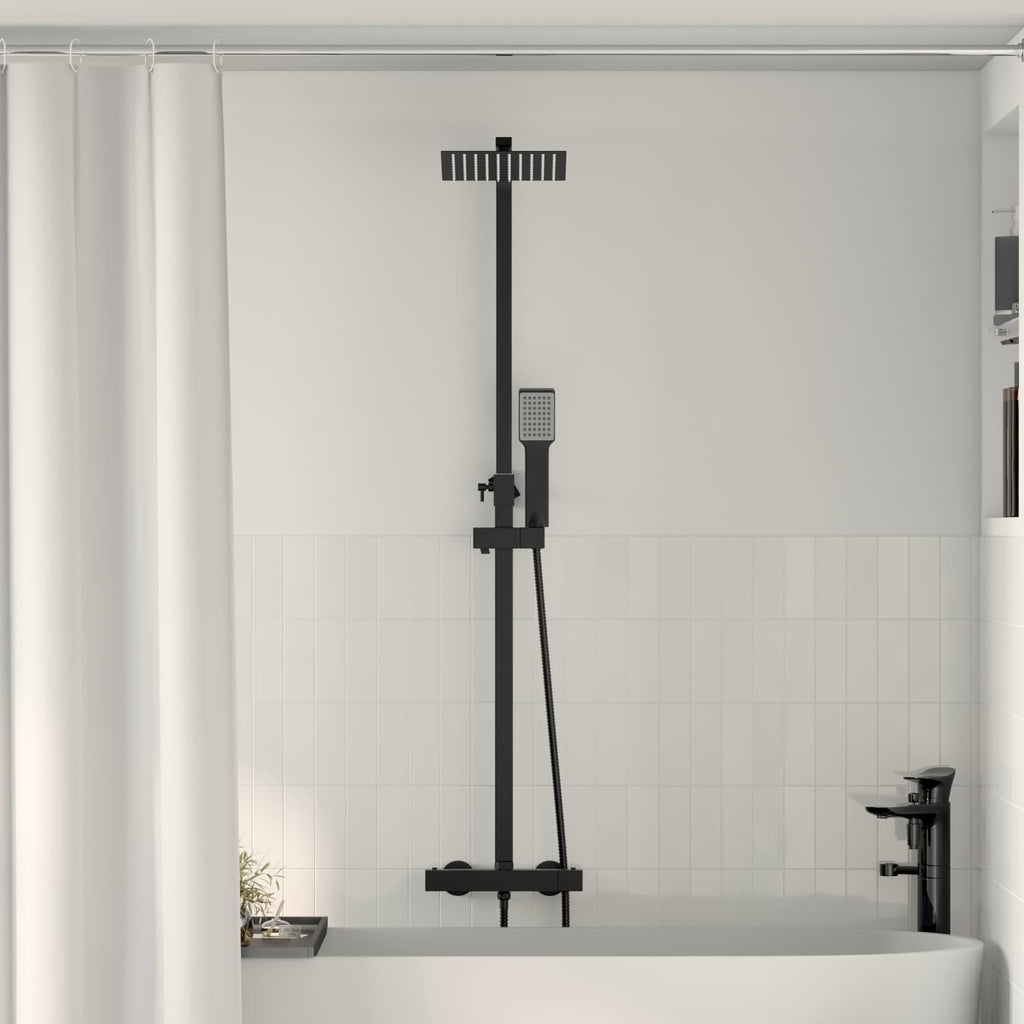 Juego de Sistema de Ducha Termostática Cromado SS201