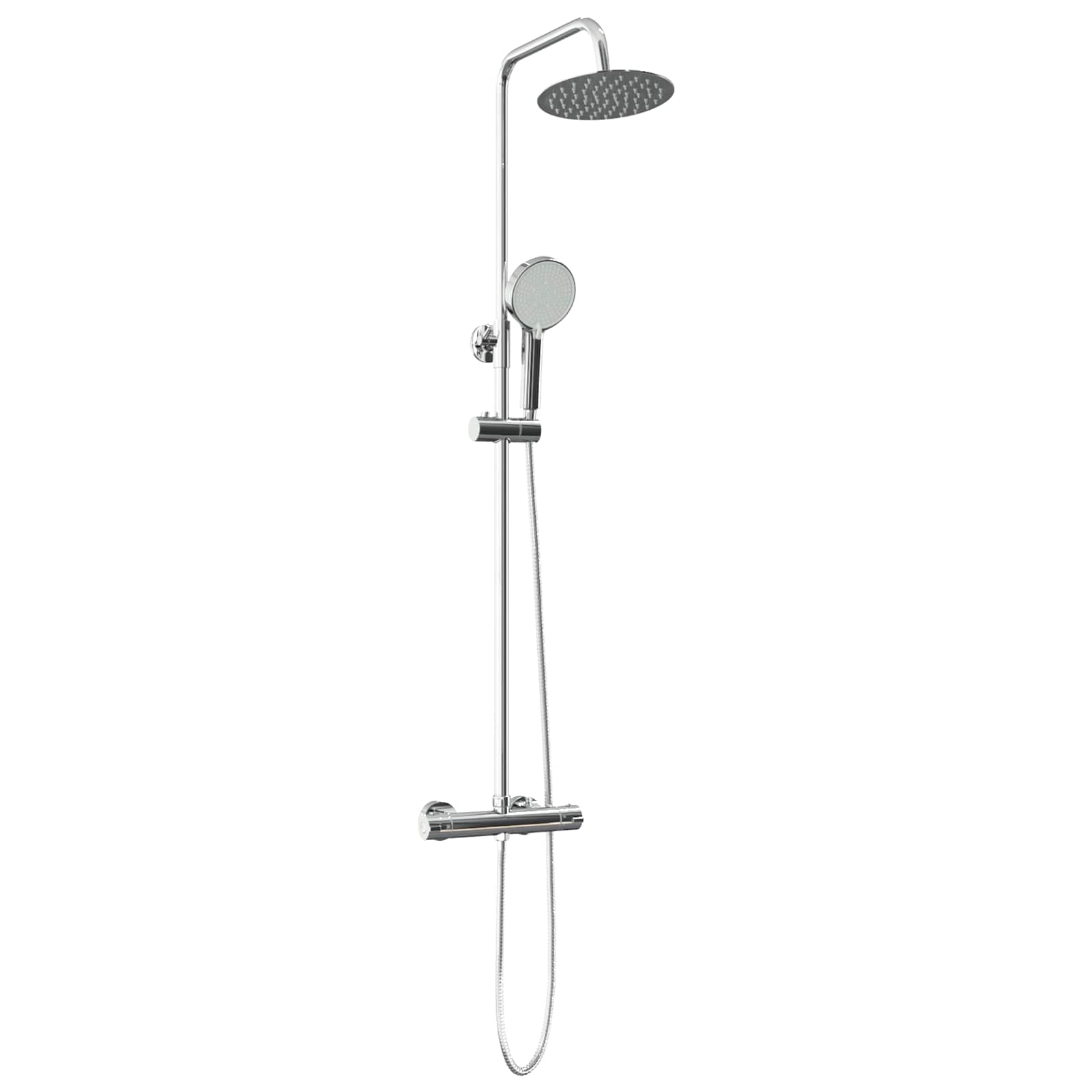 Juego de Sistema de Ducha Termostática Cromado SS201