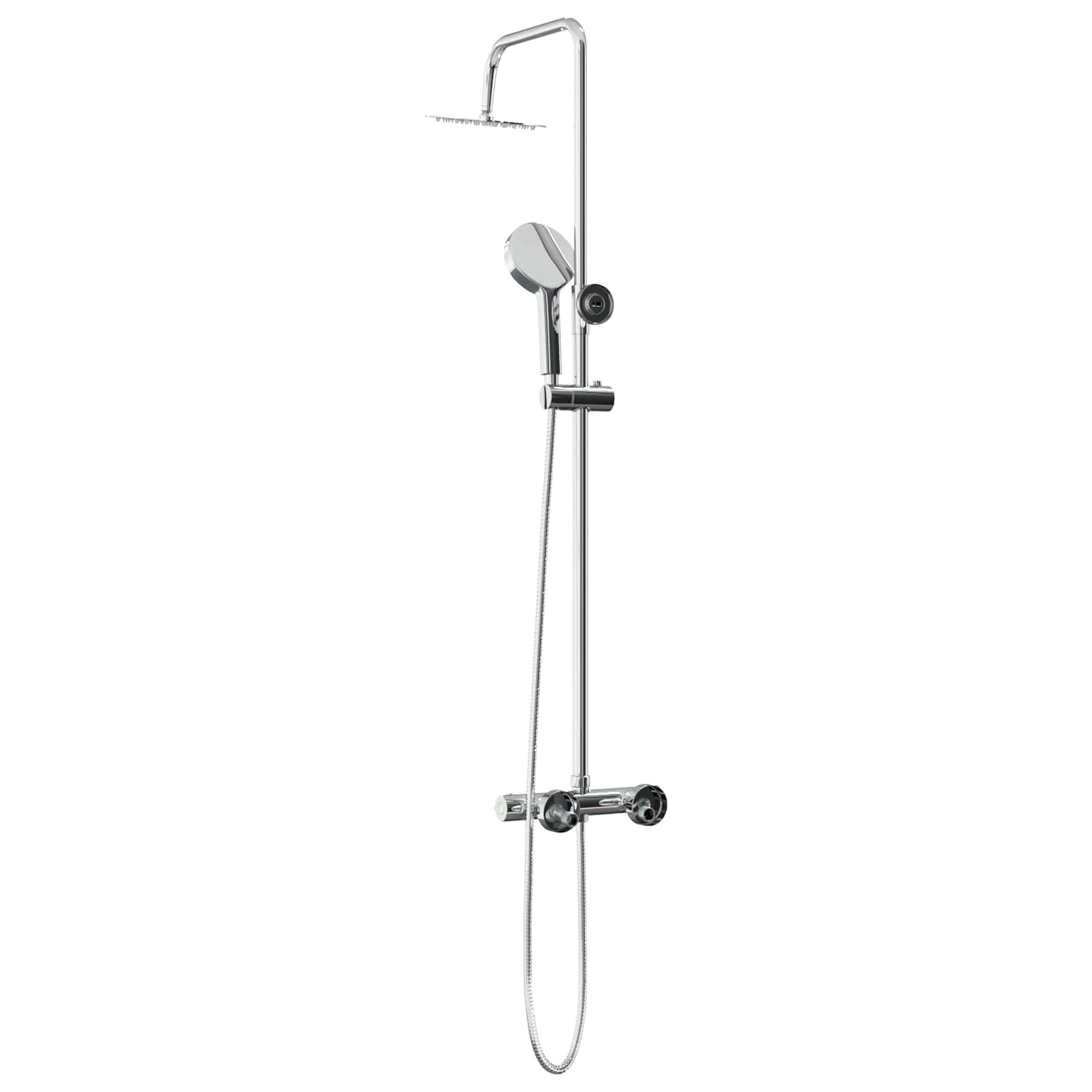 Juego de Sistema de Ducha Termostática Cromado SS201