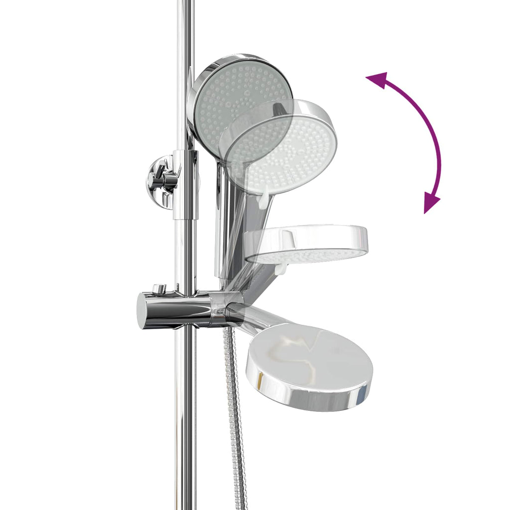 Juego de Sistema de Ducha Termostática Cromado SS201