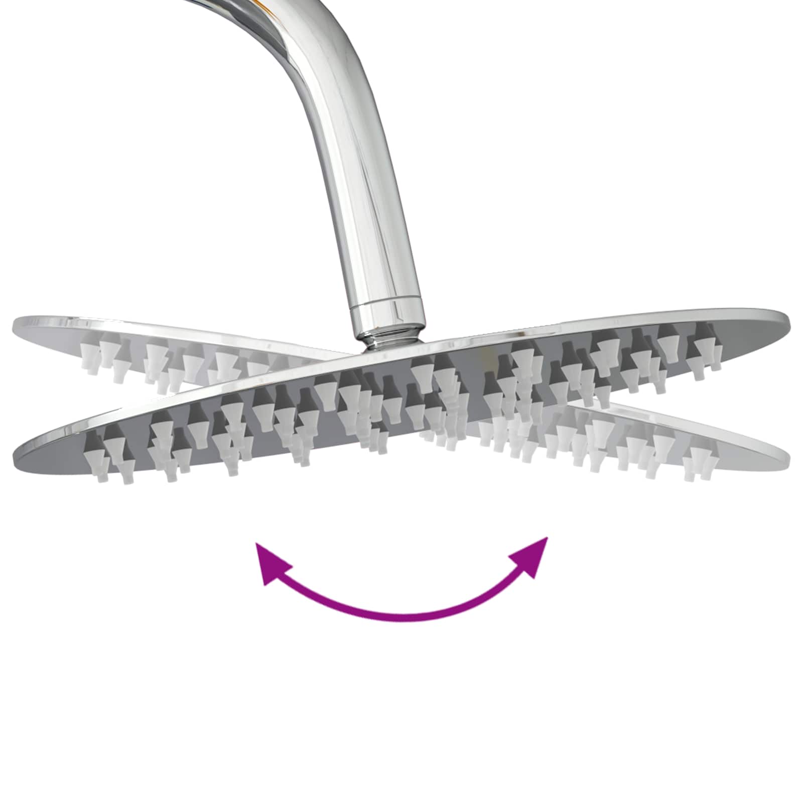 Juego de Sistema de Ducha Termostática Cromado SS201