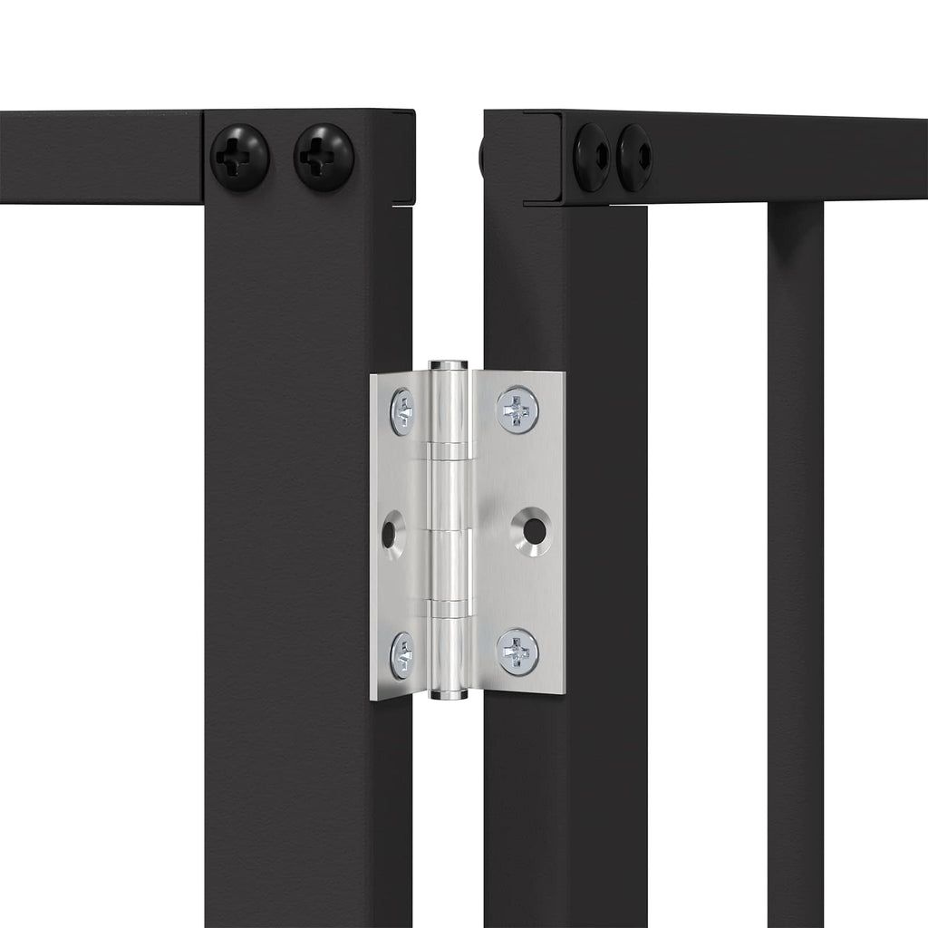 Puerta para perros 10 pcs Negro 100 x 60 cm Acero Galvanizado