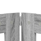 Puerta de perro con soportes 2 pcs Gris Sonoma 100 x 100 cm
