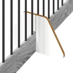 Puerta de perro con soportes 2 pcs Gris Sonoma 100 x 100 cm