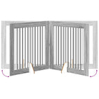 Puerta de perro con soportes 2 pcs Gris Sonoma 100 x 100 cm