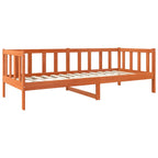 Estructura de cama con cabecera Marrón cera 80 x 200 cm