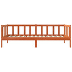 Estructura de cama con cabecera Marrón cera 80 x 200 cm