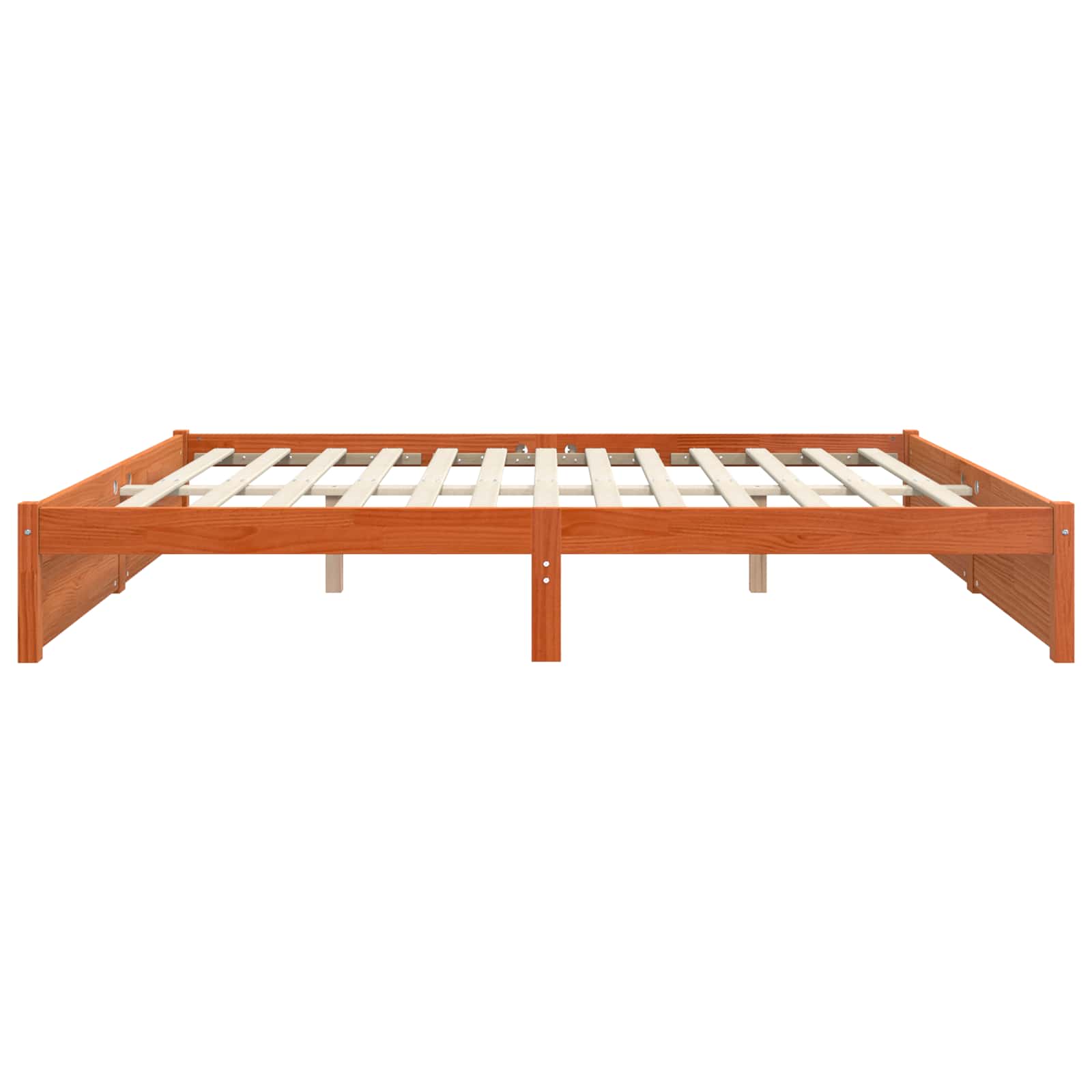 Estructura de cama Marrón cera 140 x 200 cm