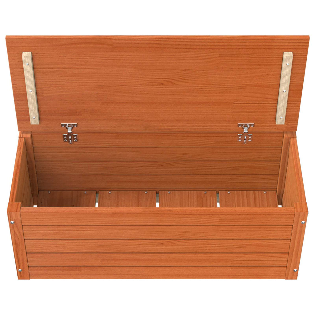 Caja de Almacenamiento con puerta Marrón cera 89 x 36,5 x 33 cm