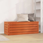 Caja de Almacenamiento con puerta Marrón cera 89 x 36,5 x 33 cm