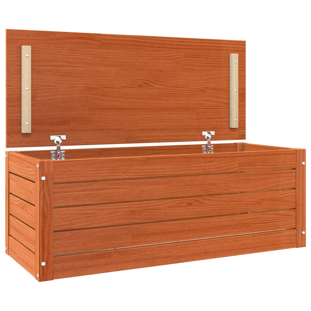Caja de Almacenamiento con puerta Marrón cera 89 x 36,5 x 33 cm