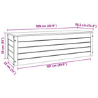 Caja de Almacenamiento Marrón cera 109 x 36,5 x 33 cm