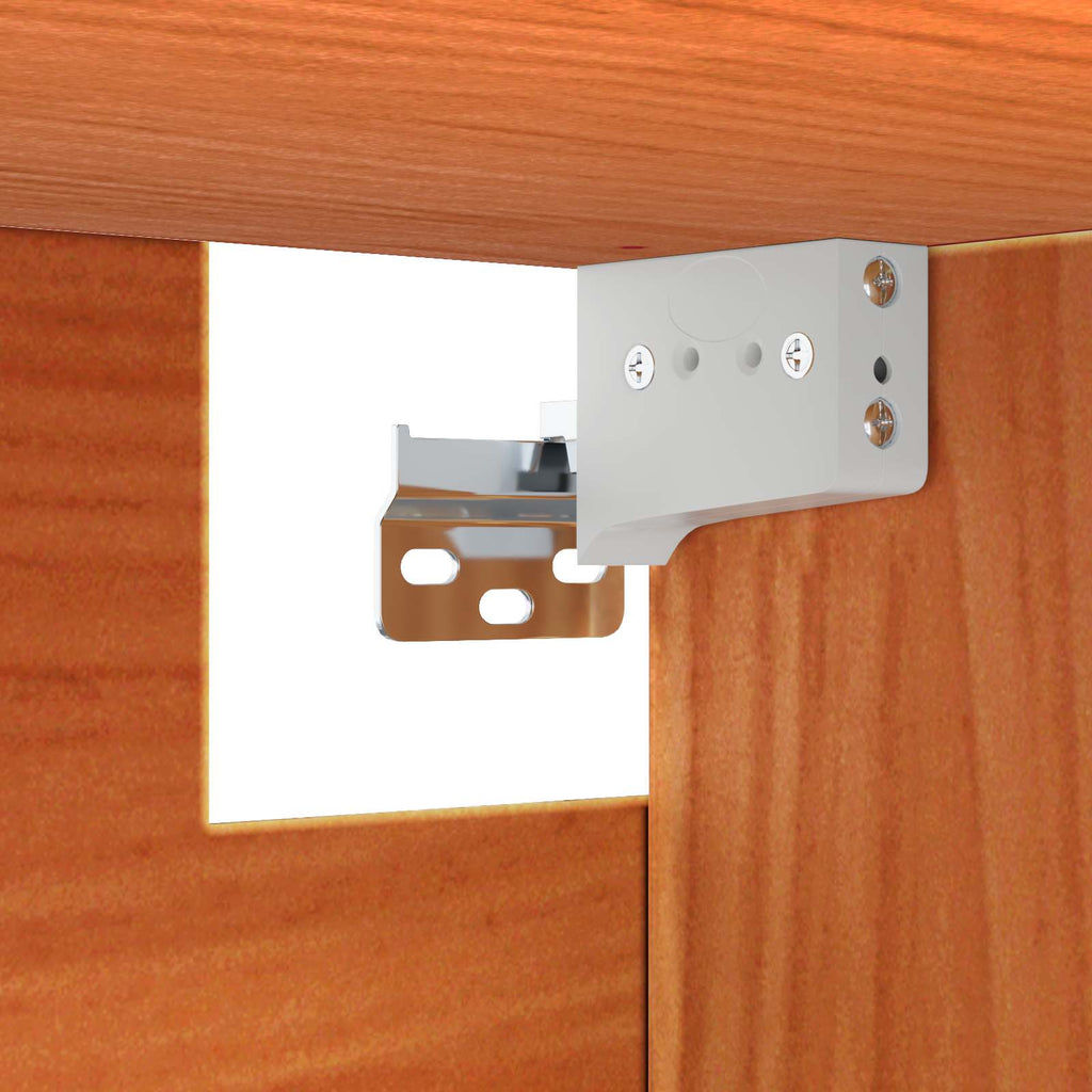 Armario de Pared con estante 2 pcs Marrón cera 80 x 30 x 35 cm