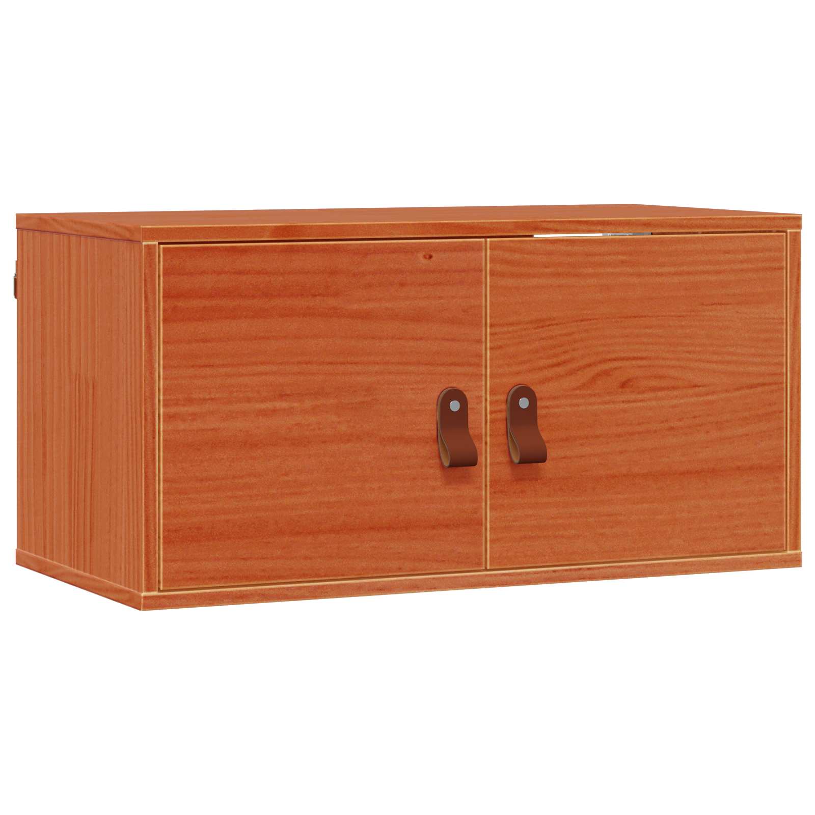 Armario de Pared con estante 2 pcs Marrón cera 60 x 30 x 30 cm
