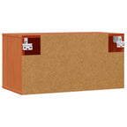 Armario de Pared con estante 2 pcs Marrón cera 60 x 30 x 30 cm