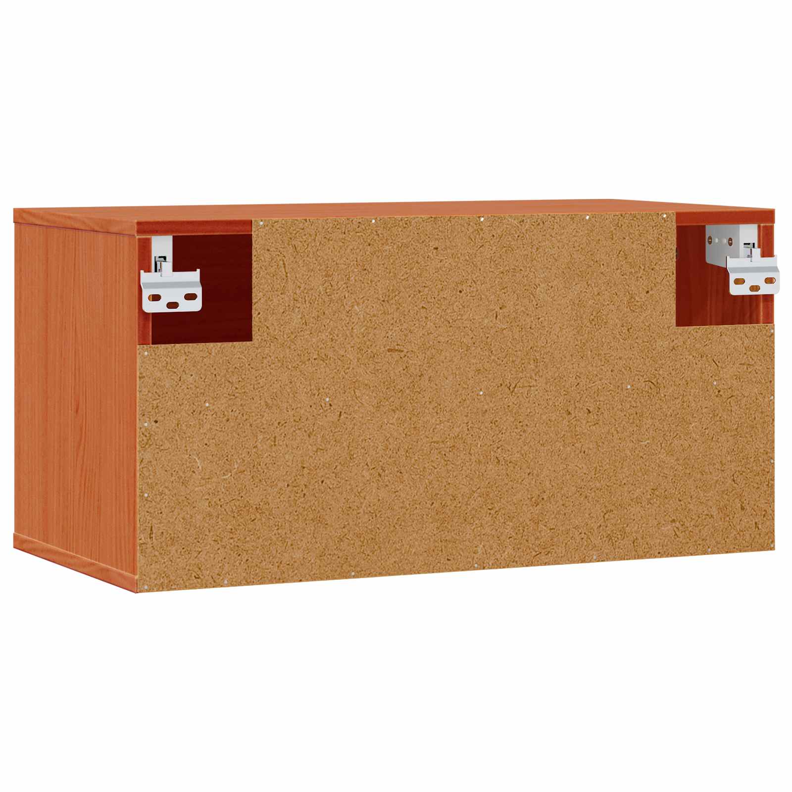 Armario de Pared con estante 2 pcs Marrón cera 60 x 30 x 30 cm