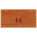 Armario de Pared con estante 2 pcs Marrón cera 60 x 30 x 30 cm