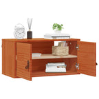 Armario de Pared con estante 2 pcs Marrón cera 60 x 30 x 30 cm