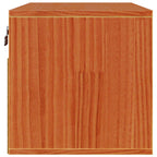 Armario de Pared con estante 2 pcs Marrón cera 60 x 30 x 30 cm