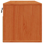Armario de Pared con estante 2 pcs Marrón cera 80 x 30 x 30 cm
