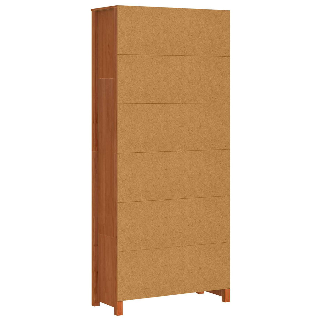 Librería Marrón cera 80 x 35 x 183 cm Madera de pino macizo